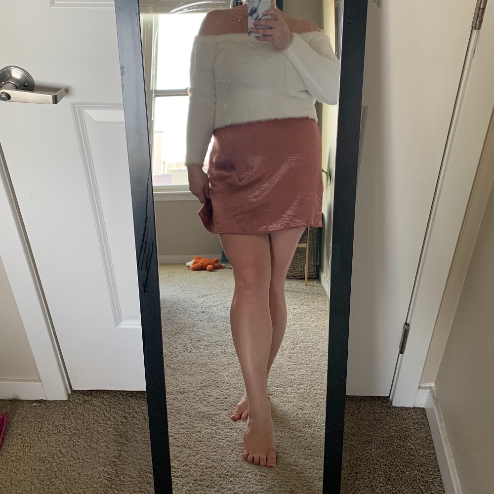 Express Silk Mini Skirt